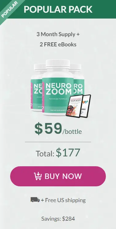 NeuroZoom Price 3 Bottle