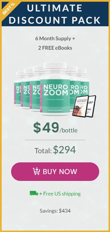 NeuroZoom Price 6 Bottle